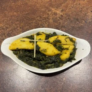 Saag Aloo Potato and Spinach Side Dish