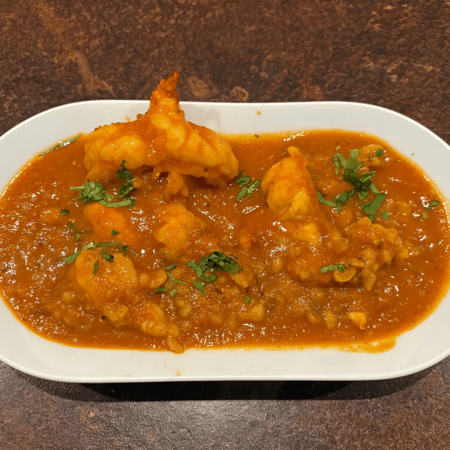 King Prawn Dhansak (H)