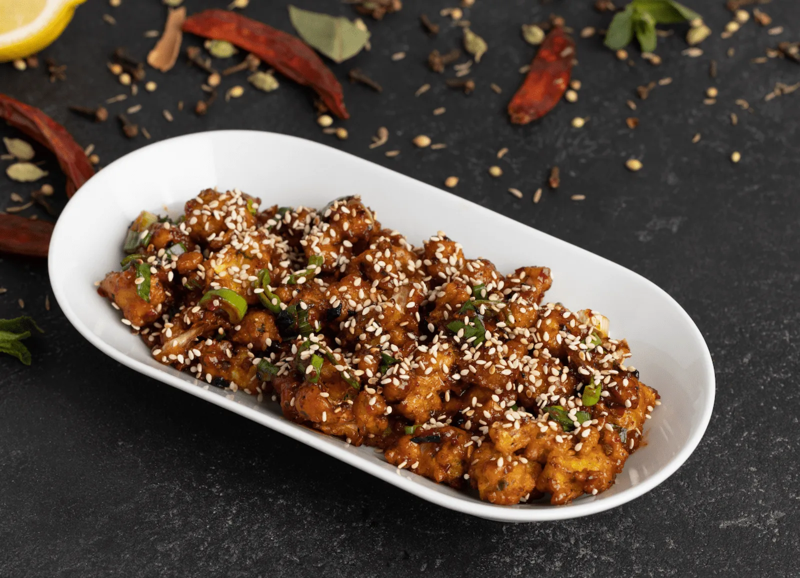 Crispy cauliflower manchurian | Annapurna East Sheen