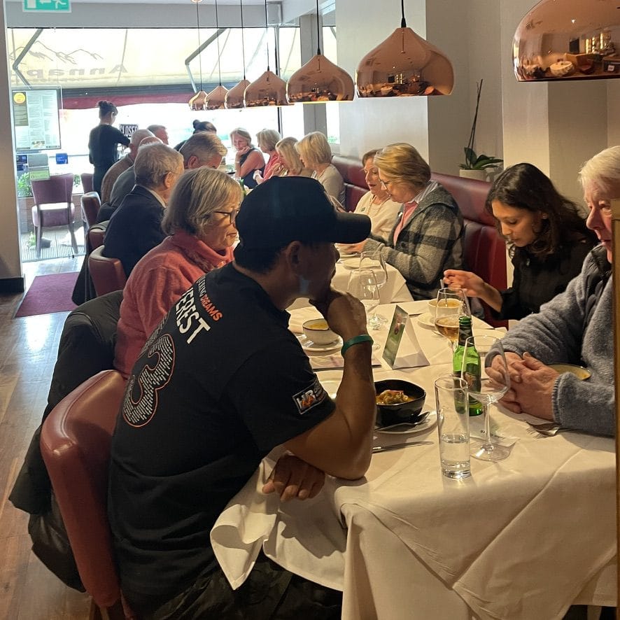 Dining at Annapurna East Sheen Nepalese restaurant Richmond